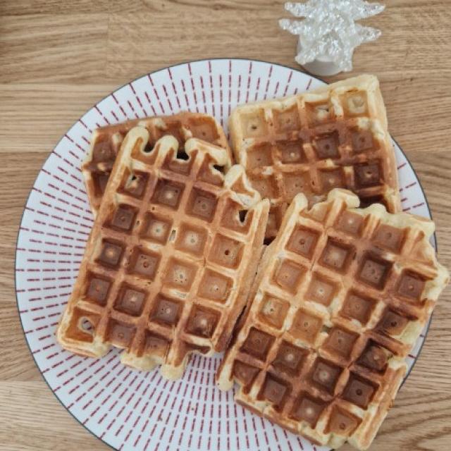 Recette des gaufres légères   pour le petit déjeuner ou le gouter